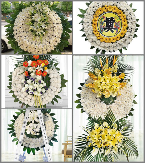 上海金山区漕泾镇蒋庄村花圈速递