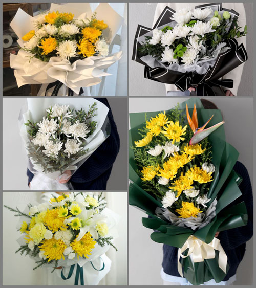 上海金山区漕泾镇蒋庄村白事花束代送